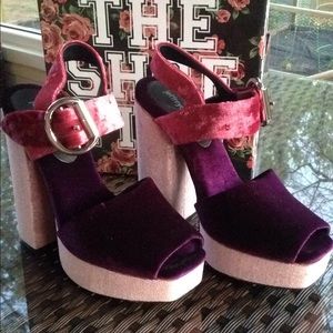 Jeffrey Campbell "Mitra" platform sandal sz 7